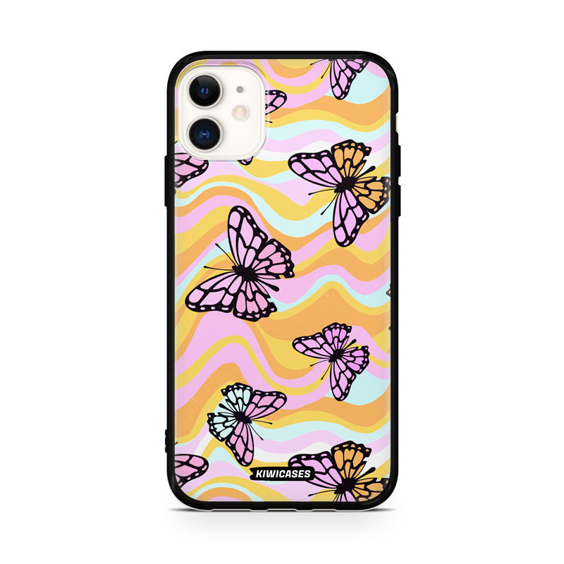 Wavey Yellow Butterflies