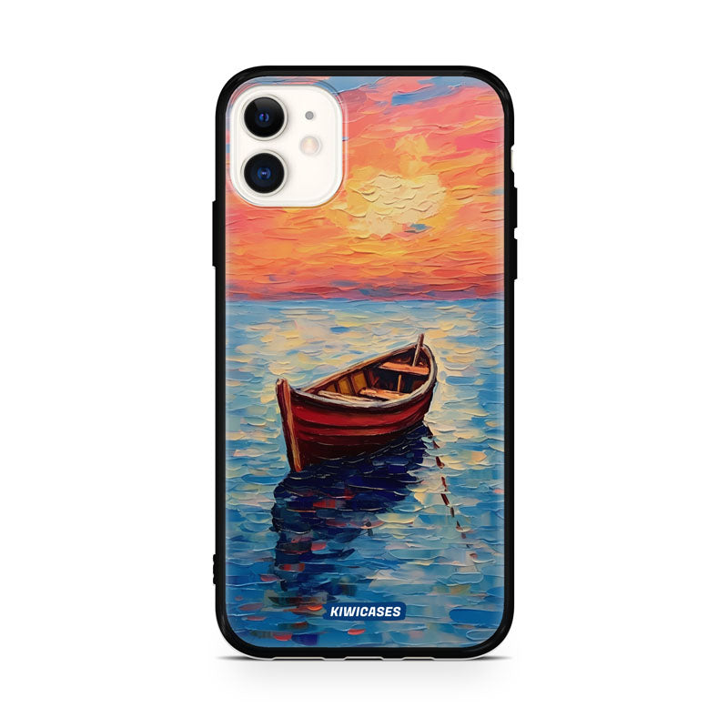 Painted Boat in the Ocean