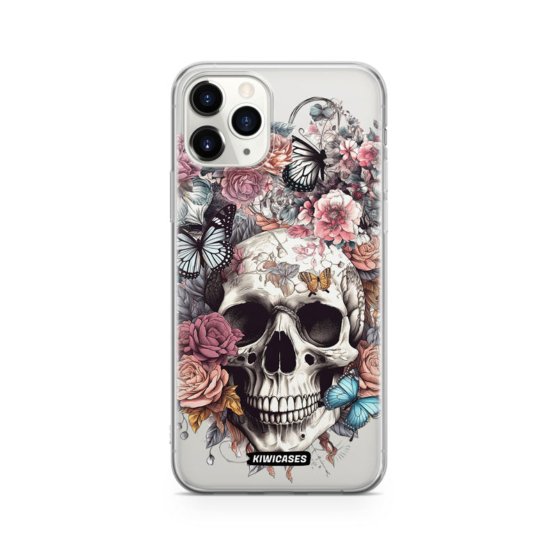 Dusty Floral Skull