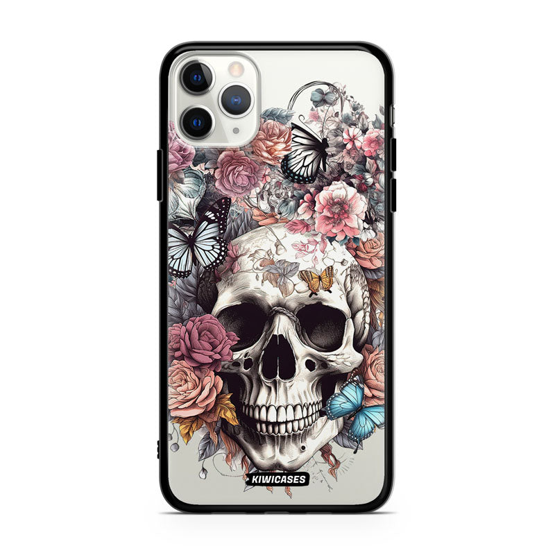 Dusty Floral Skull