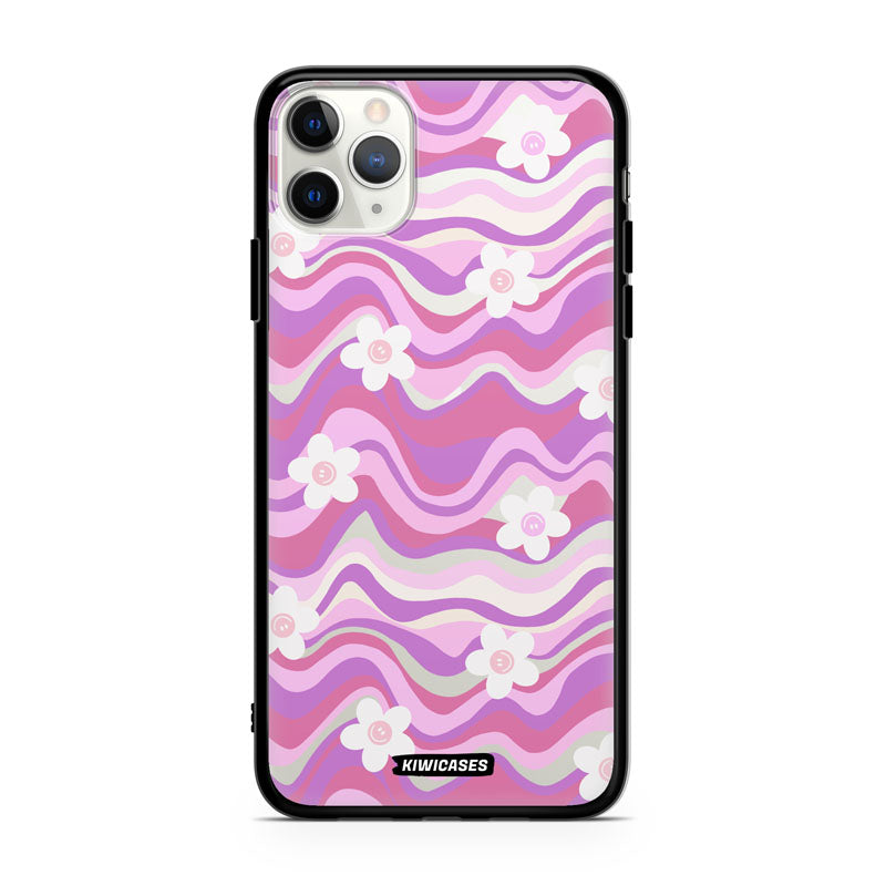 Purple Wavey Flowers