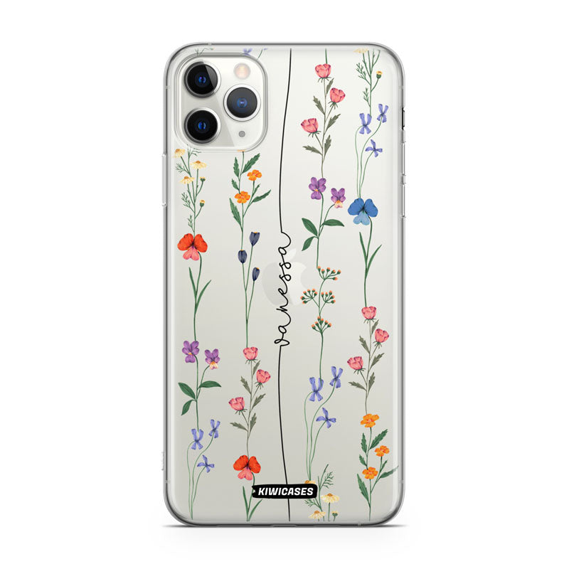 Floral String Black - iPhone 11 Pro Max - Custom