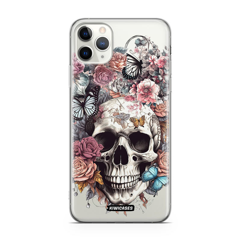 Dusty Floral Skull