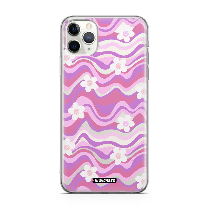 Purple Wavey Flowers