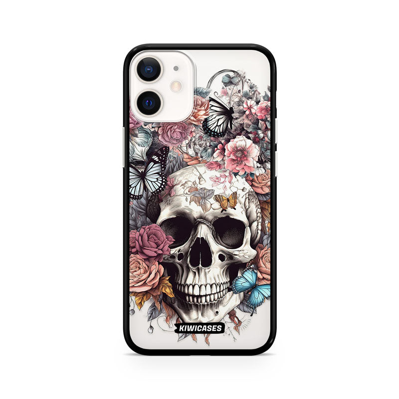 Dusty Floral Skull