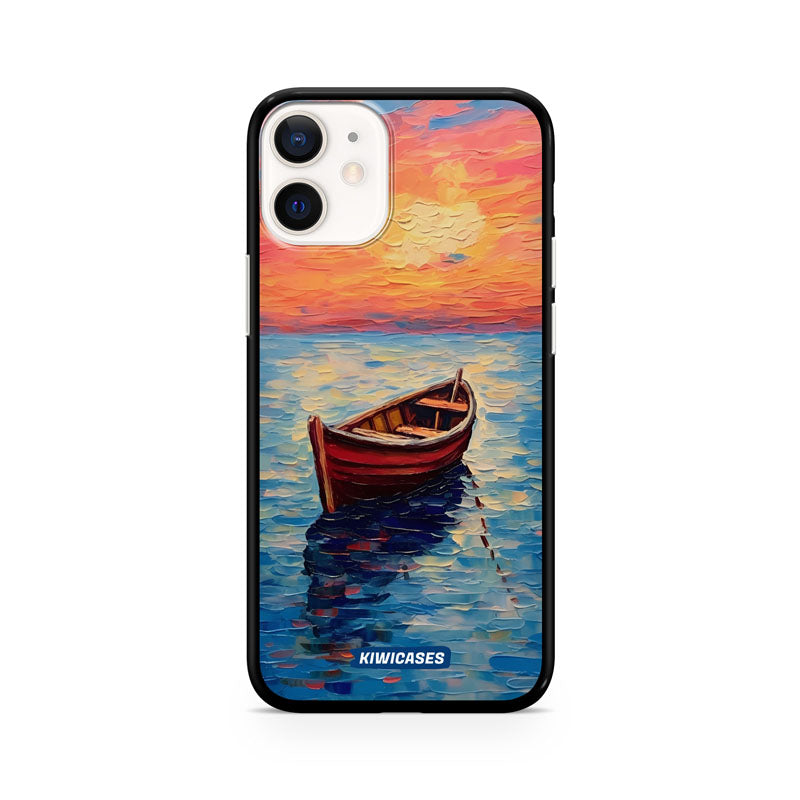 Painted Boat in the Ocean