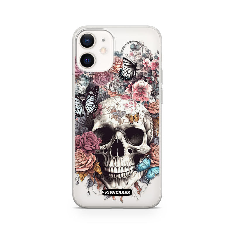 Dusty Floral Skull