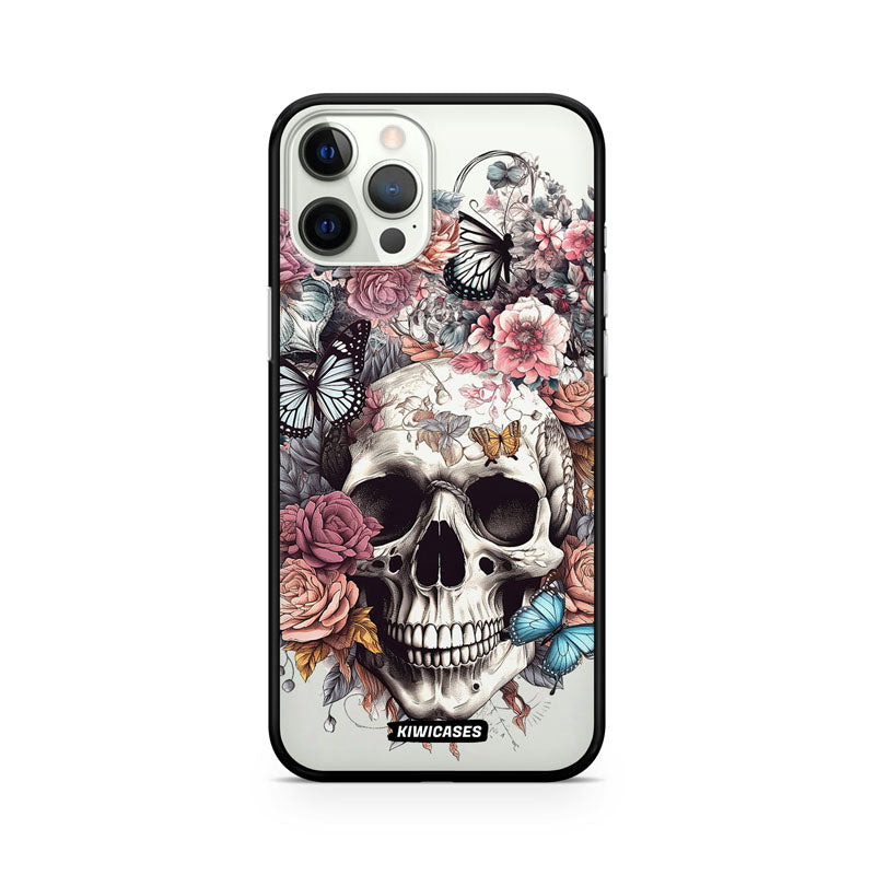 Dusty Floral Skull