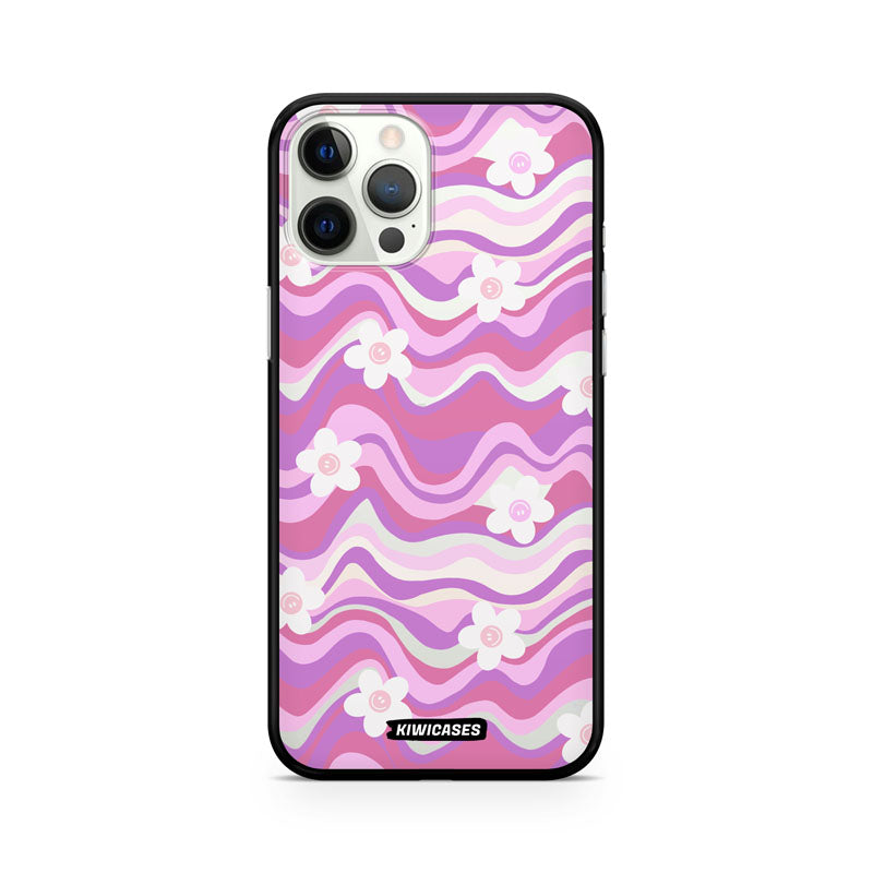 Purple Wavey Flowers