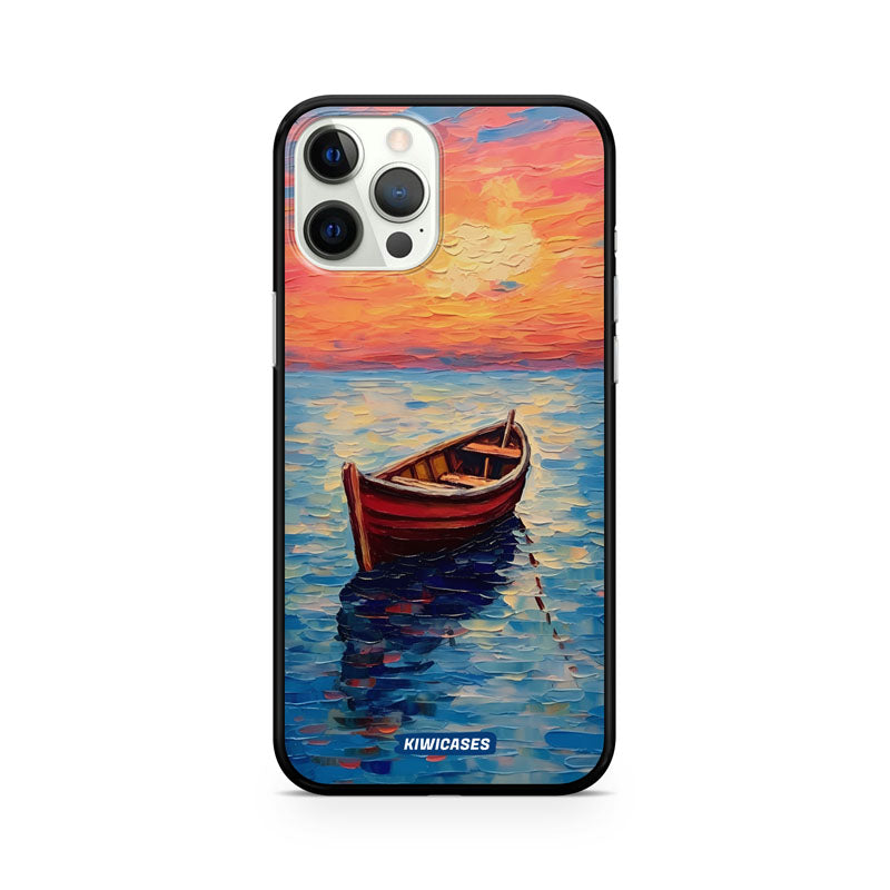 Painted Boat in the Ocean