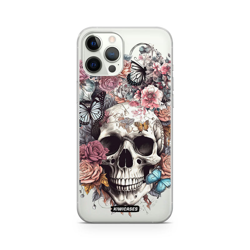 Dusty Floral Skull