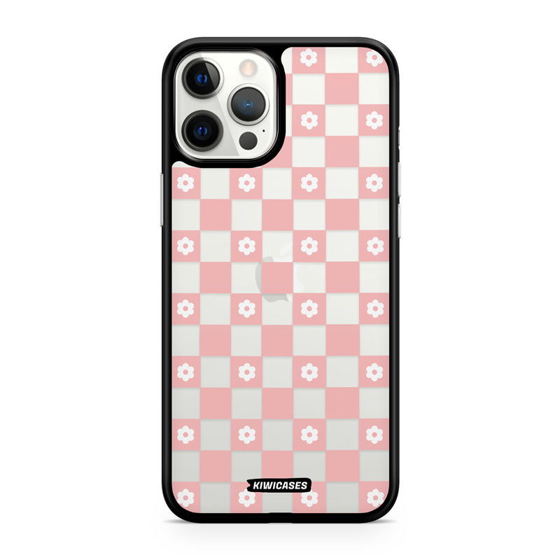 Pink Checkered Flowers