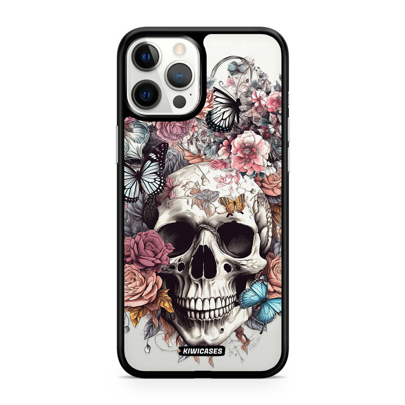 Dusty Floral Skull