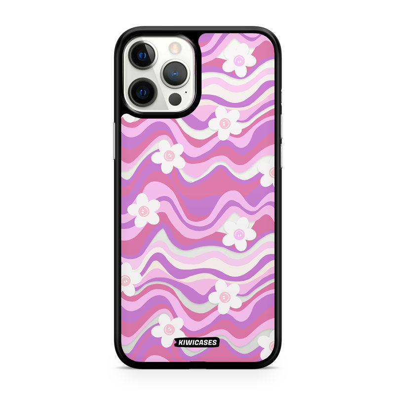 Purple Wavey Flowers