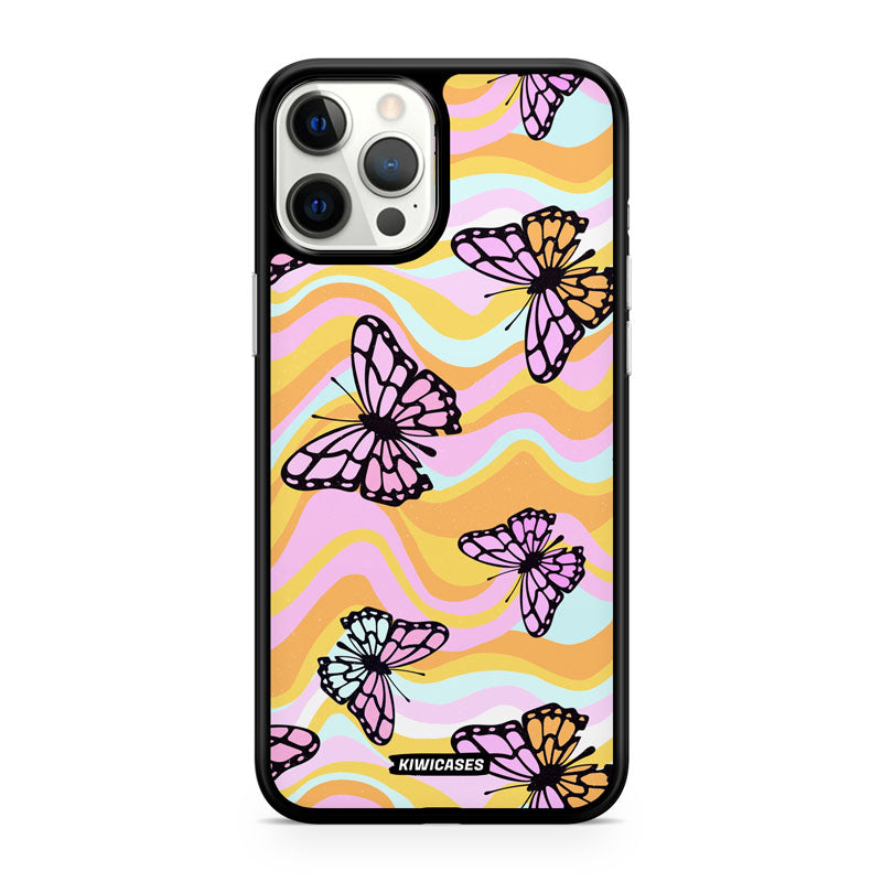 Wavey Yellow Butterflies