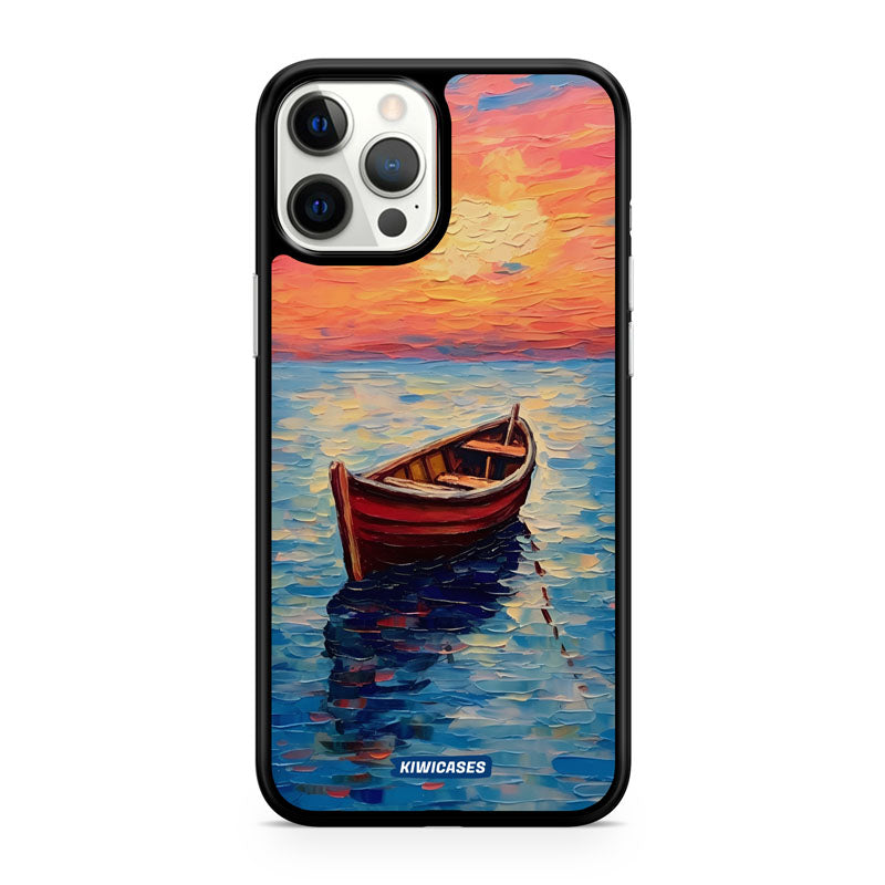 Painted Boat in the Ocean