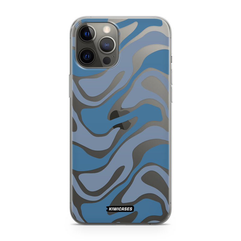 Liquid Blue Waves - iPhone 12 Pro Max