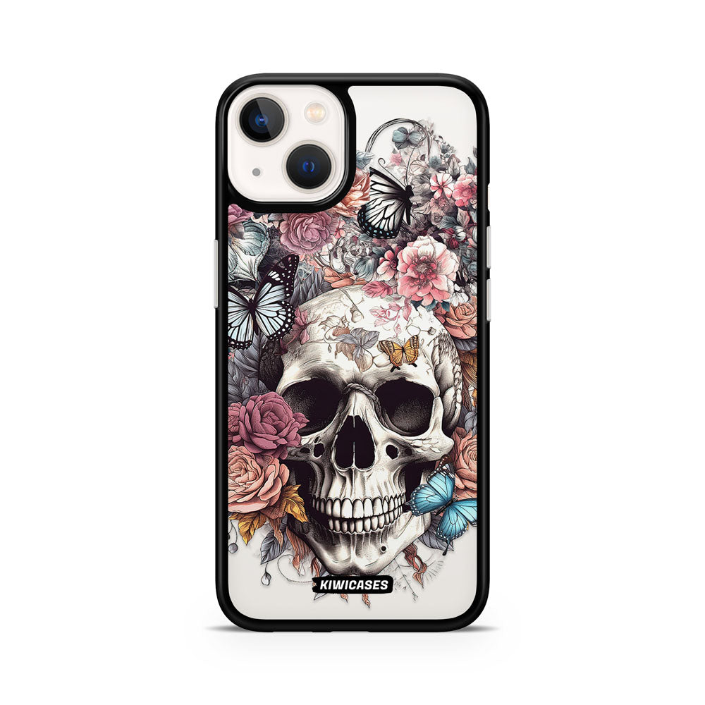 Dusty Floral Skull