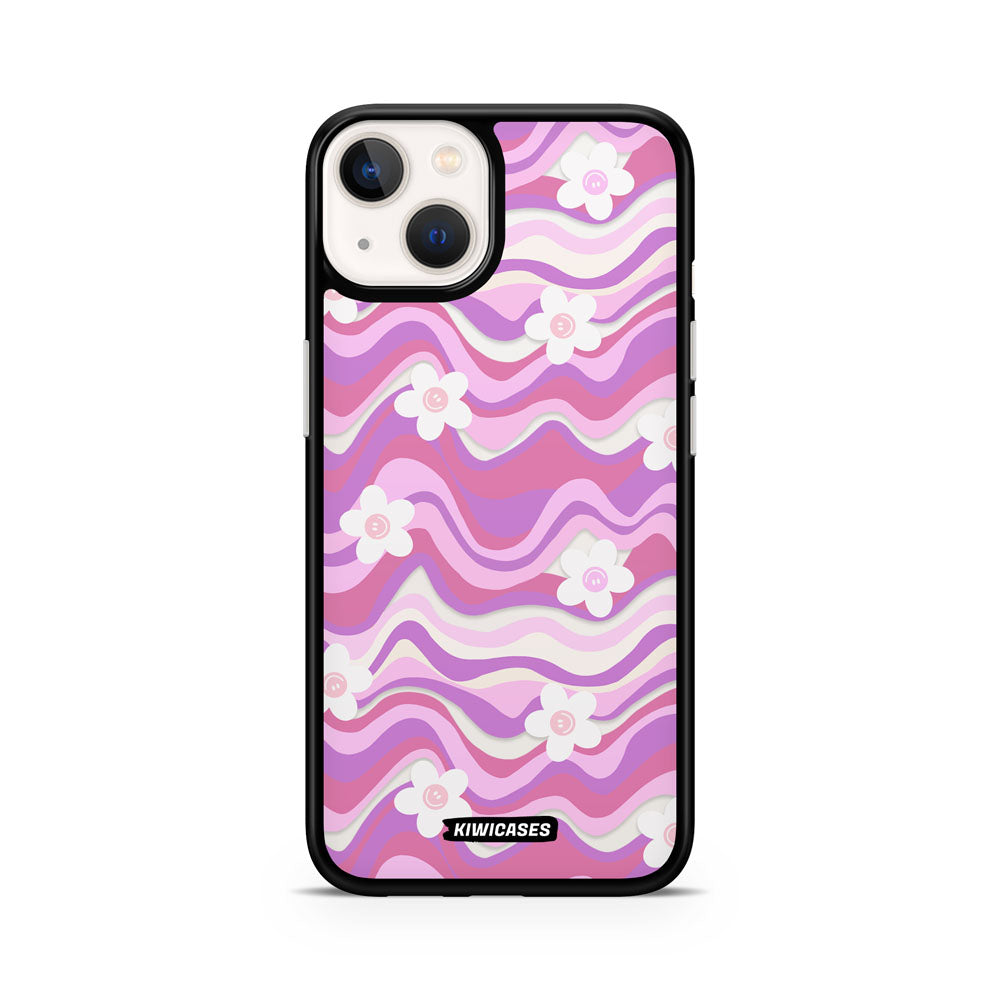 Purple Wavey Flowers