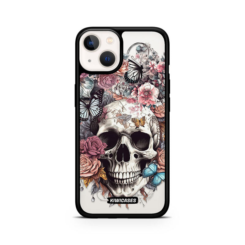 Dusty Floral Skull