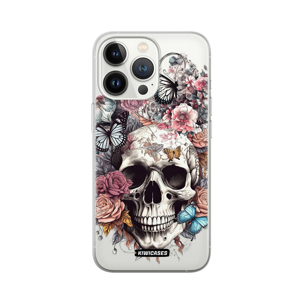 Dusty Floral Skull