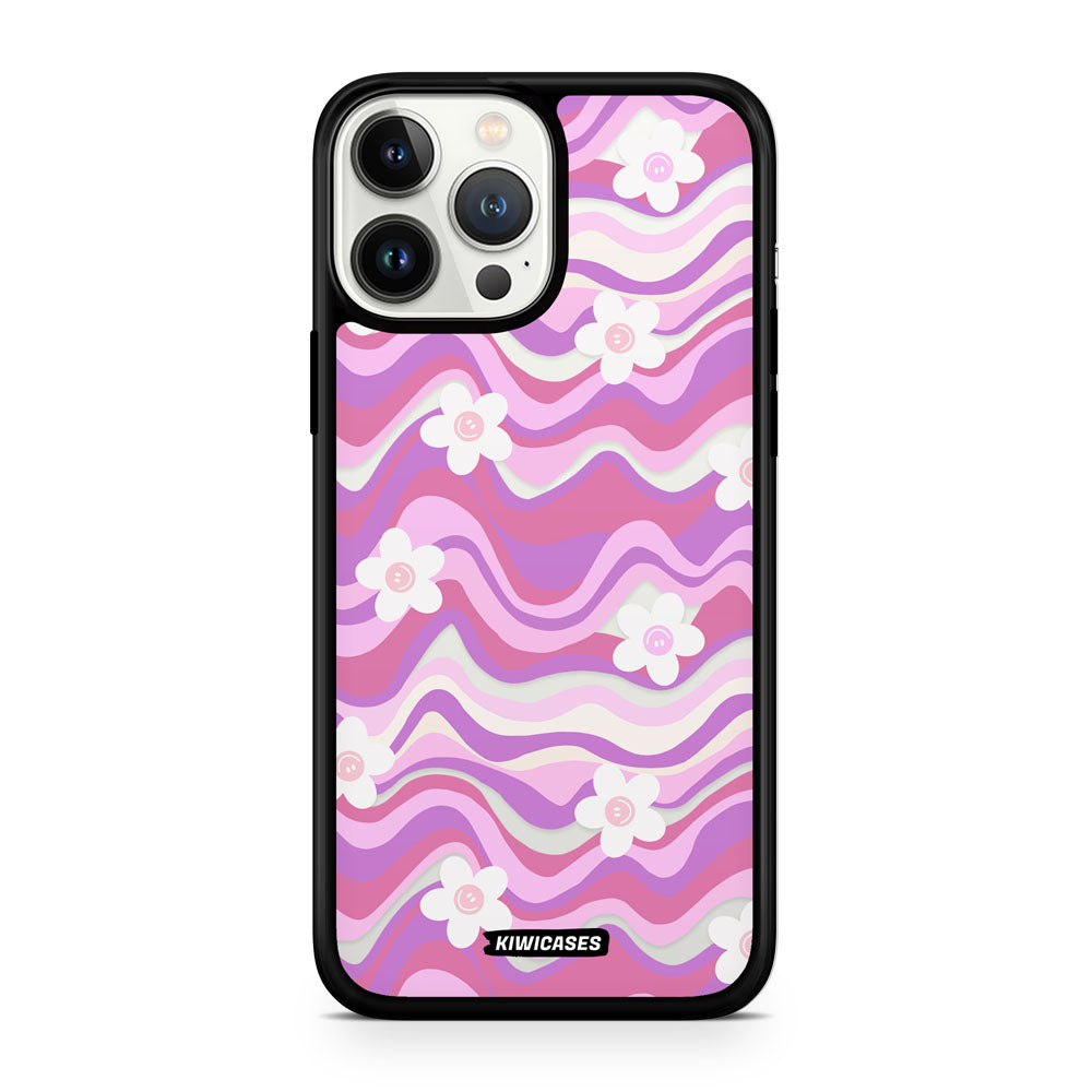 Purple Wavey Flowers