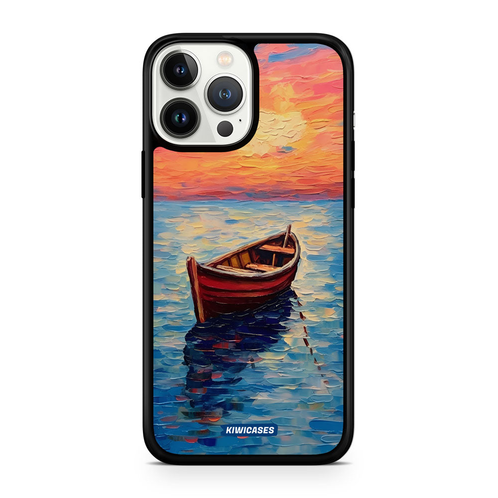 Painted Boat in the Ocean