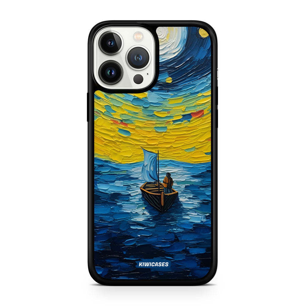 Painted Boat in the Moonlight