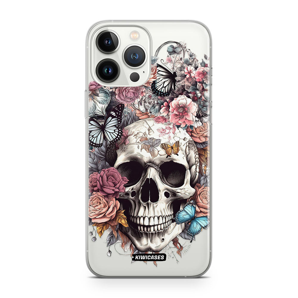 Dusty Floral Skull