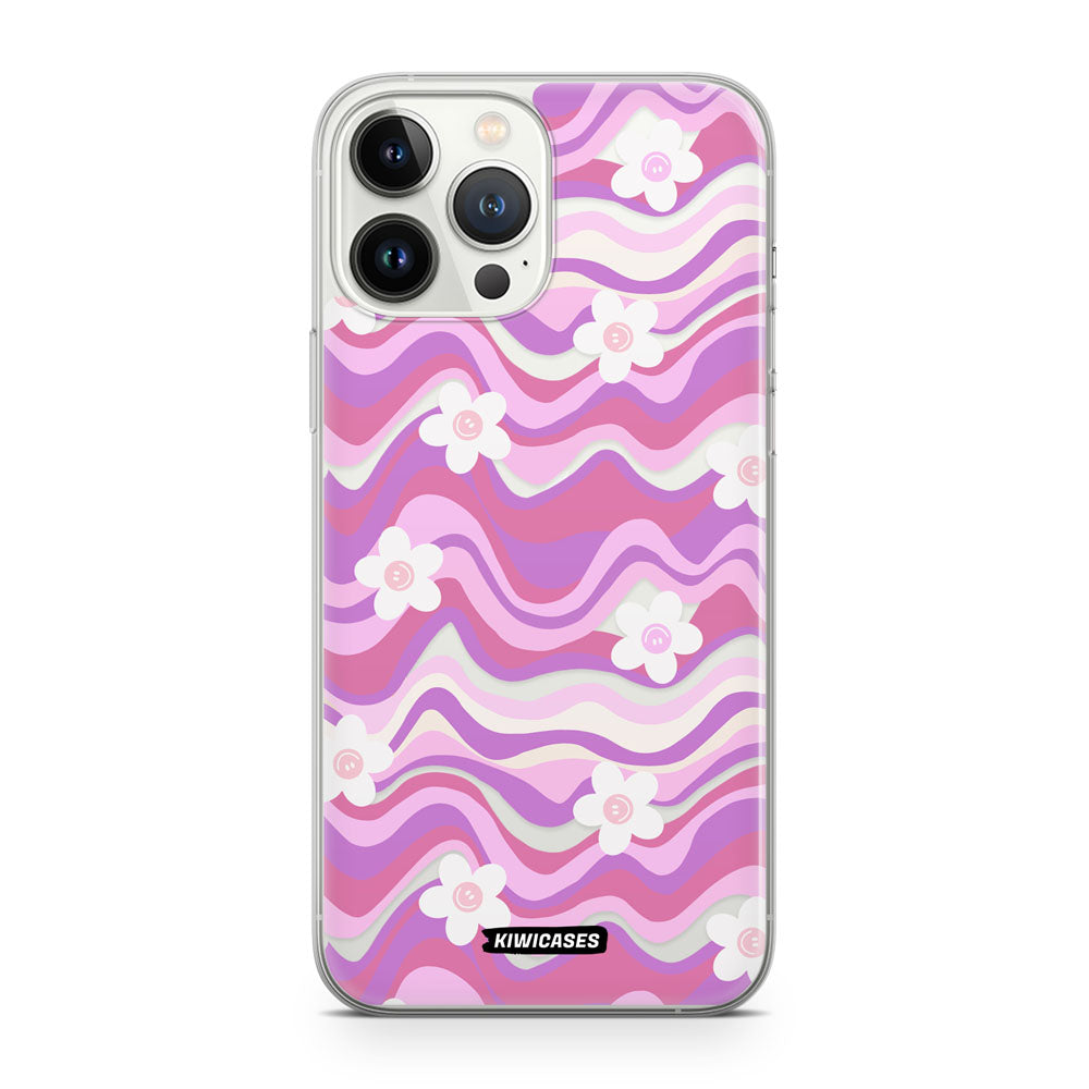 Purple Wavey Flowers