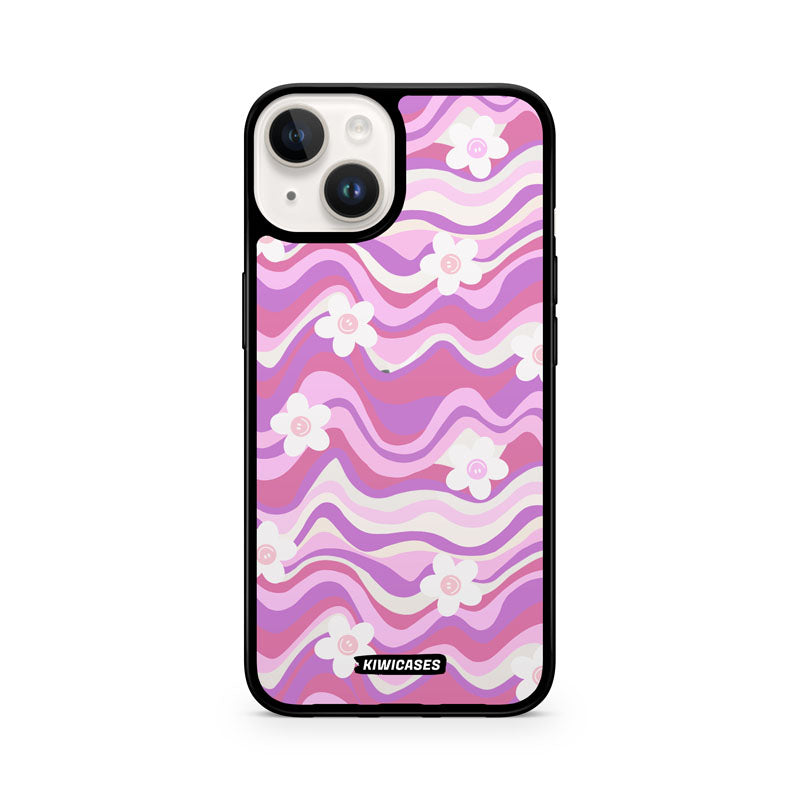 Purple Wavey Flowers