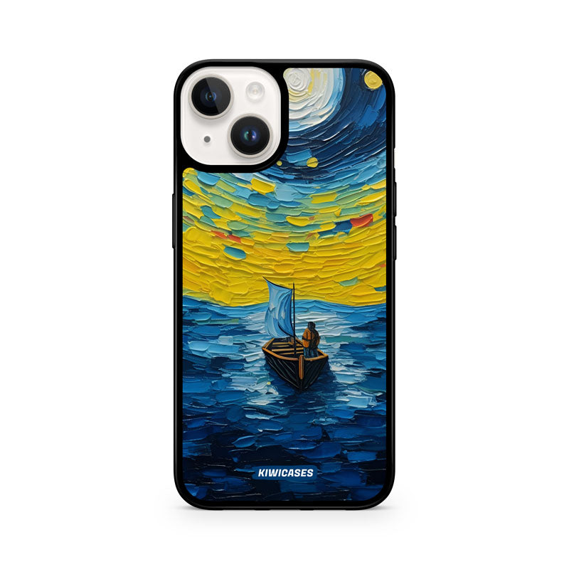 Painted Boat in the Moonlight