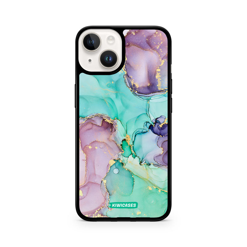 Green Purple Marble