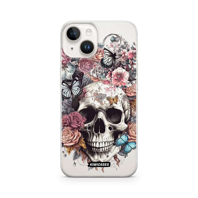 Dusty Floral Skull