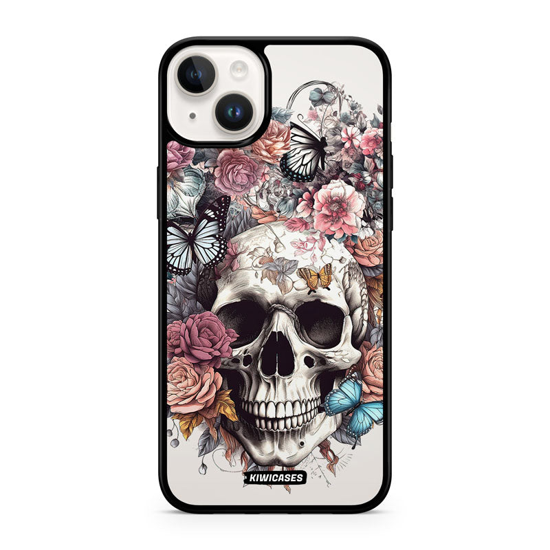 Dusty Floral Skull