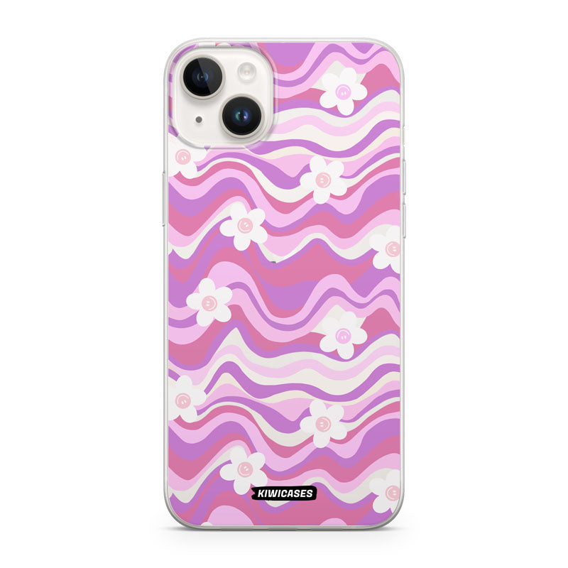 Purple Wavey Flowers