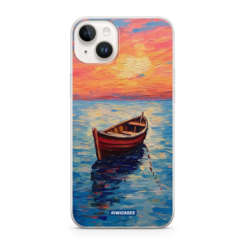 Painted Boat in the Ocean