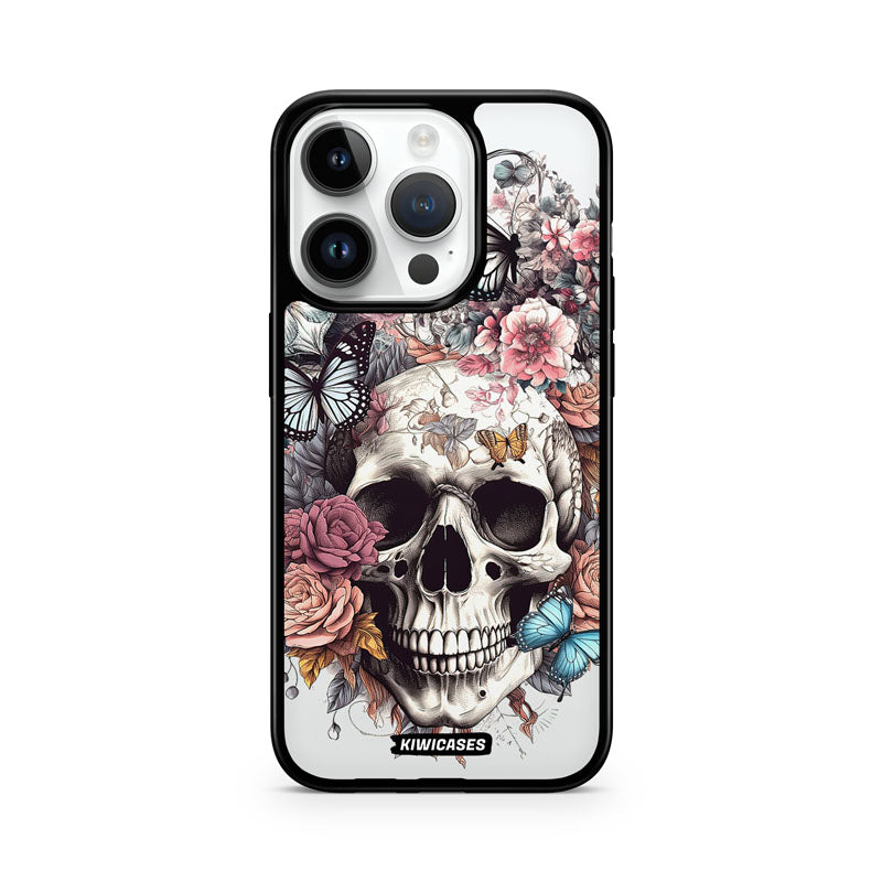 Dusty Floral Skull