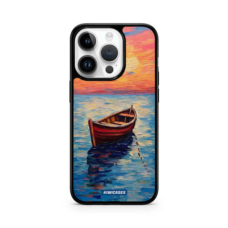 Painted Boat in the Ocean