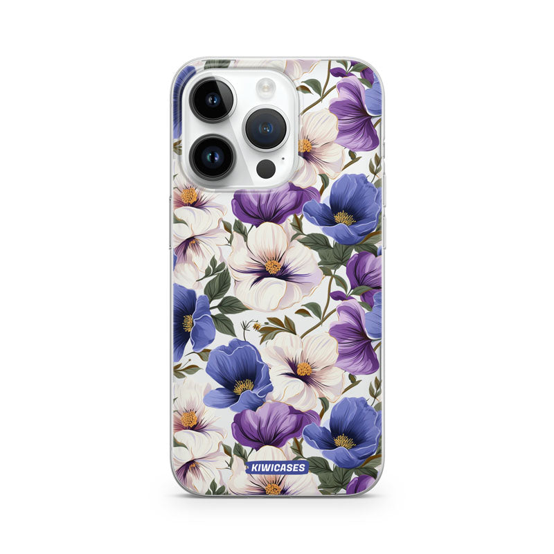 Purple Pansies - iPhone 14 Pro