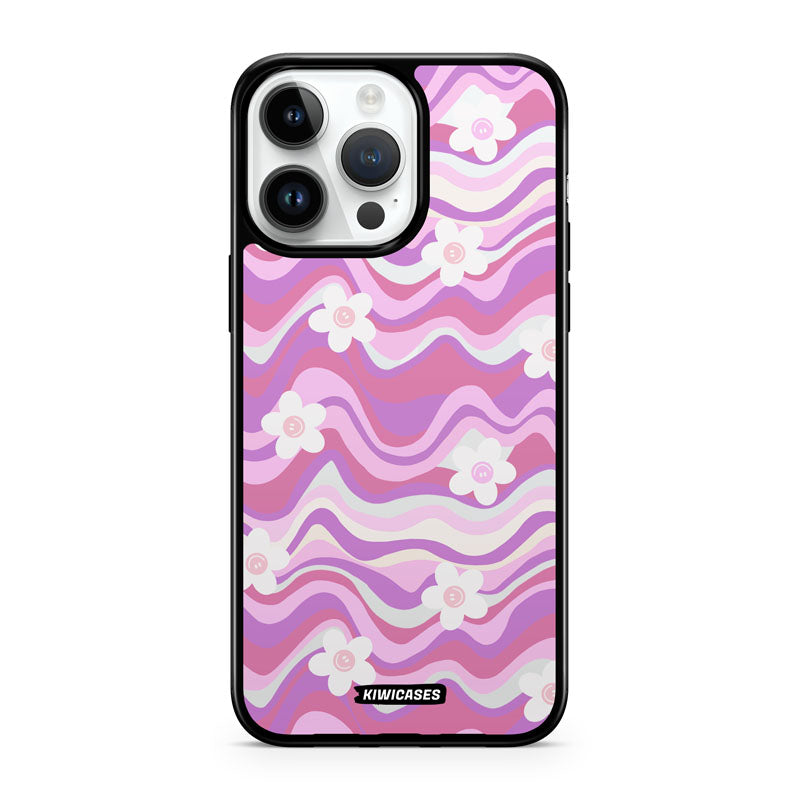 Purple Wavey Flowers