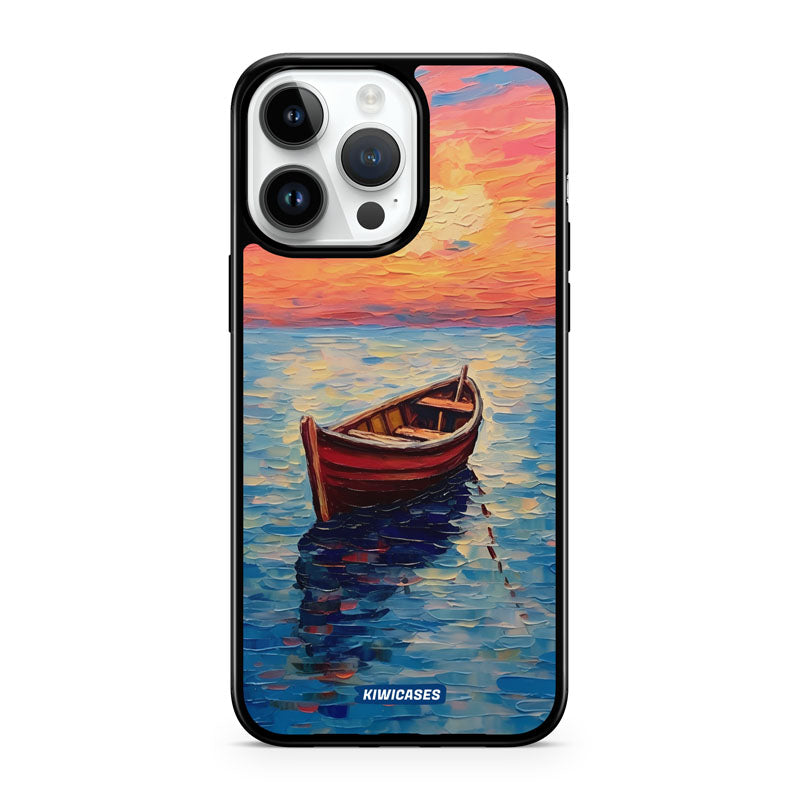 Painted Boat in the Ocean