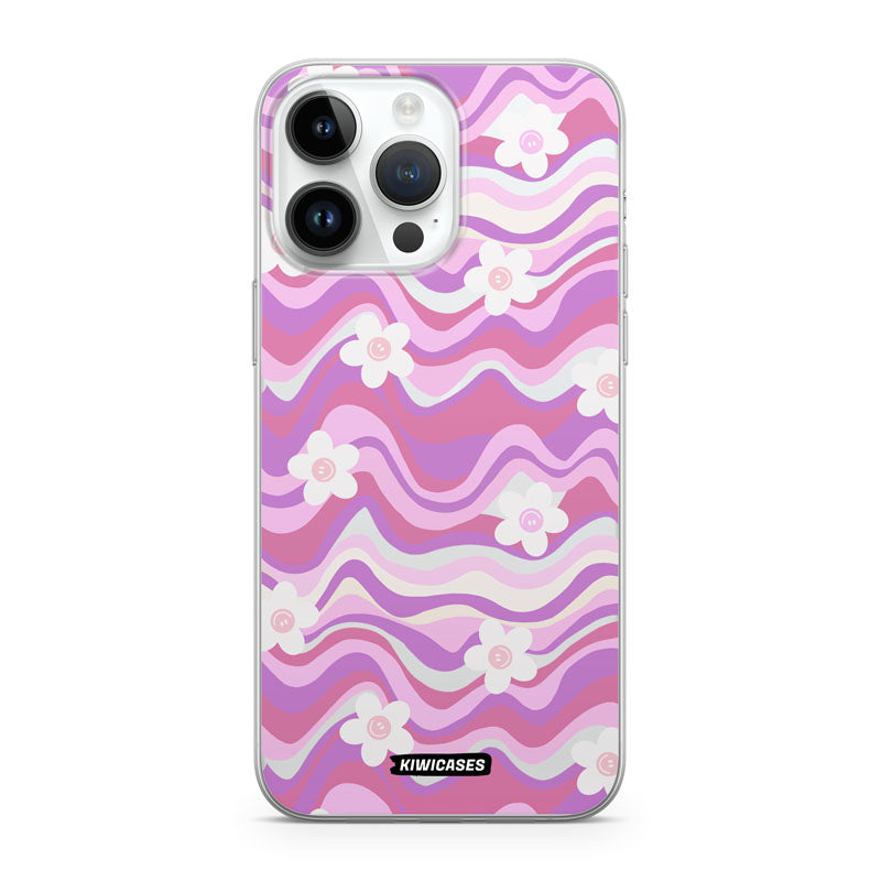 Purple Wavey Flowers