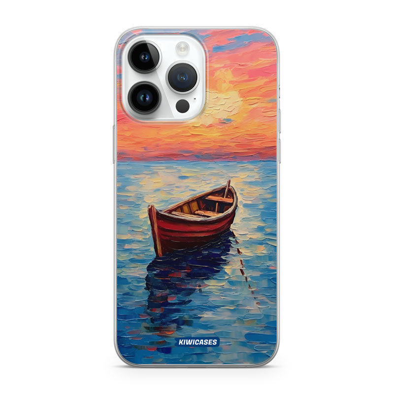 Painted Boat in the Ocean