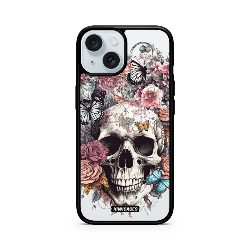 Dusty Floral Skull