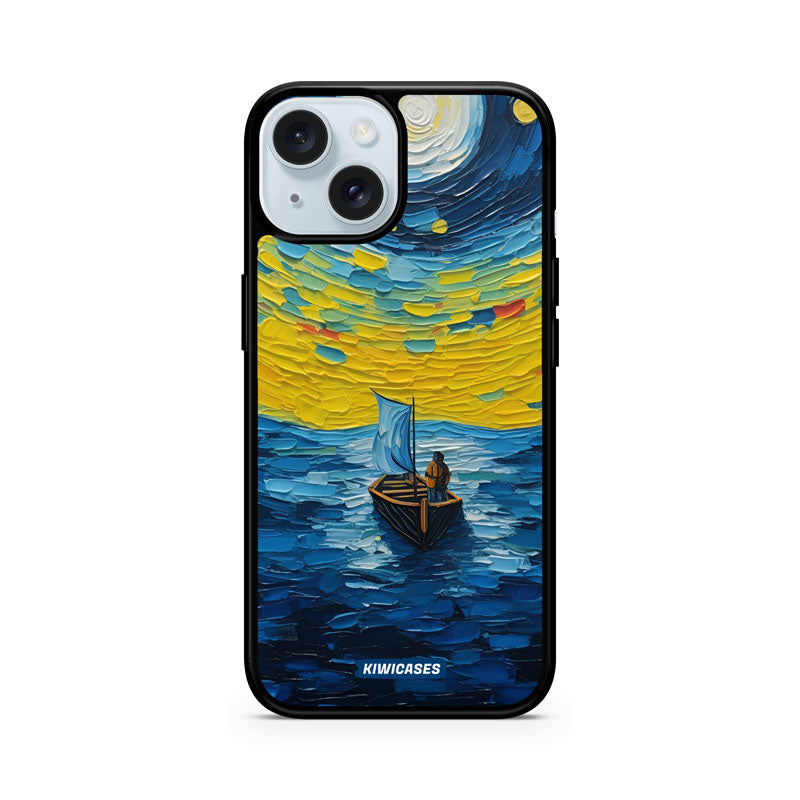 Painted Boat in the Moonlight