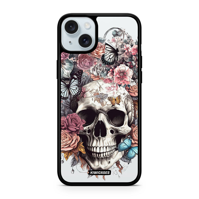 Dusty Floral Skull