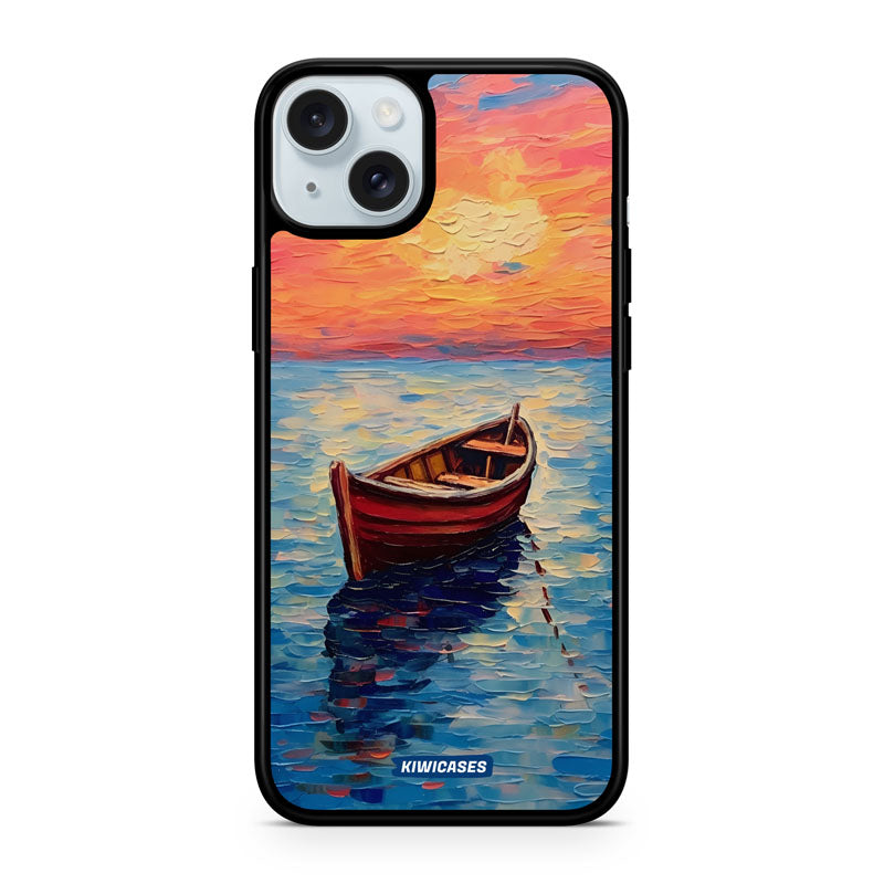 Painted Boat in the Ocean