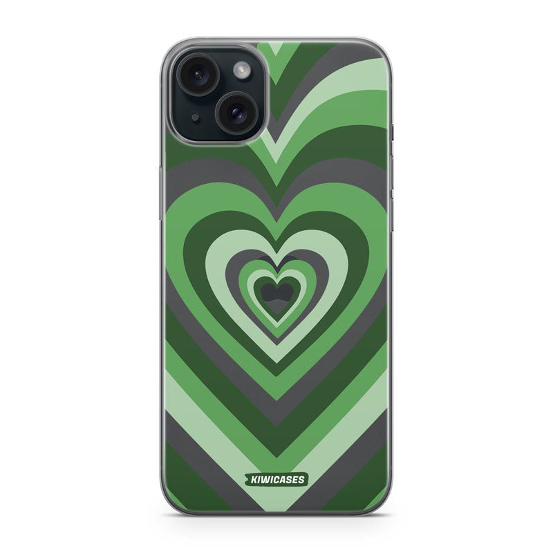 Green Hearts - iPhone 15 Plus