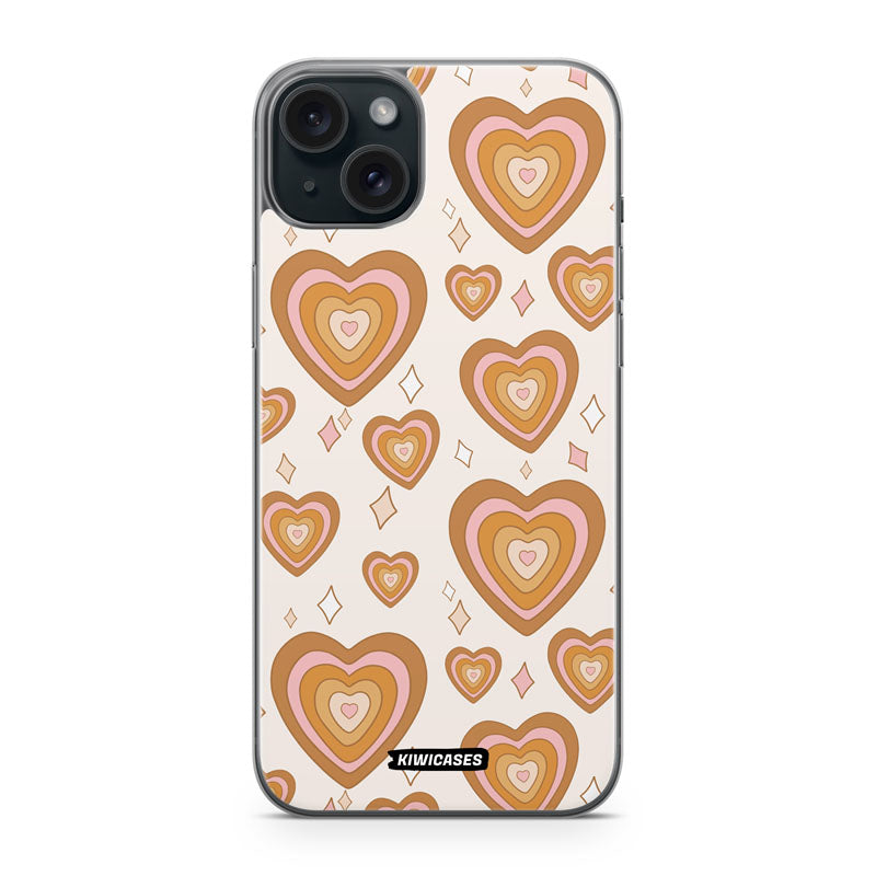 Retro Hearts - iPhone 15 Plus